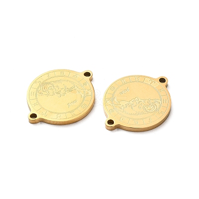 Ion Plating(IP) 304 Stainless Steel Connector Charms STAS-C074-11G-09-1