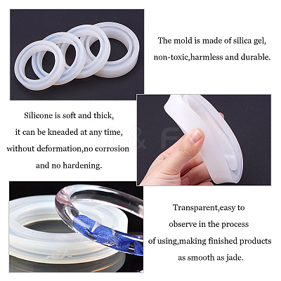 Ring Shape DIY Silicone Molds AJEW-PH0016-23-1