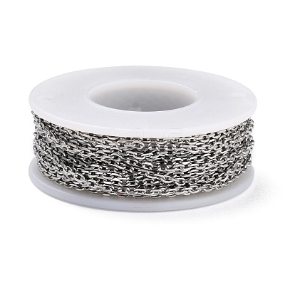 Tarnish Resistant 304 Stainless Steel Cable Chains CHS-D033-03P-01-1