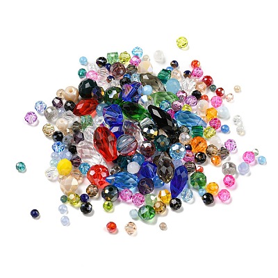 Transparent Faceted Glass Beads GLAA-XCP0001-23-1