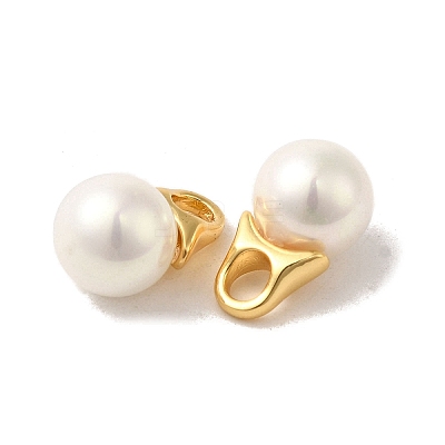Shell Round Charms FIND-C046-01G-1