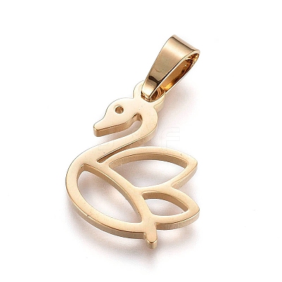 304 Stainless Steel Pendants STAS-I130-07G-1