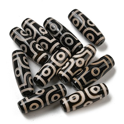 Tibetan Style dZi Beads Strands G-P526-B11-1