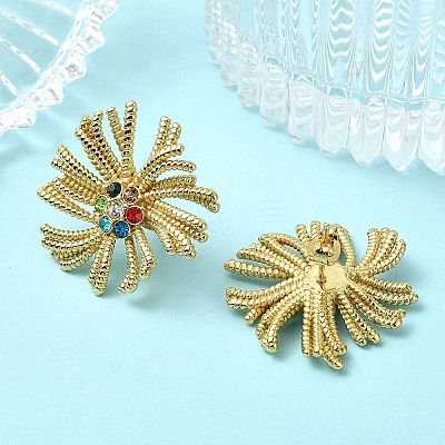 304 Stainless Steel Micro Pave Clear Cubic Zirconia Stud Earrings For Women EJEW-B112-02G-03-1