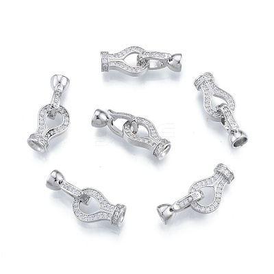 Brass Fold Over Clasps KK-A165-04P-1
