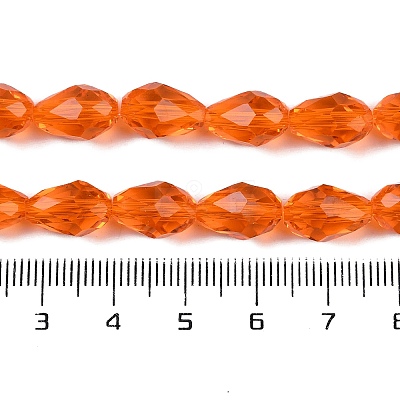 Transparent Glass Beads Strands EGLA-N013-T8mm-D09-1