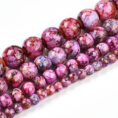 Baking Paint Glass Beads X1-DGLA-N003-6mm-B03-1