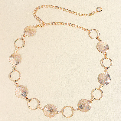 Zinc Alloy with Iron Coin Link Waist Belly Chains for Women FS-WG1FB88-01-1