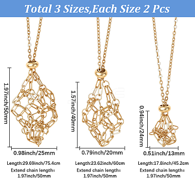 2 Bags 304 Stainless Steel Macrame Pouch Necklace Making for Gemstone Nuggets NJEW-SC0001-85-1
