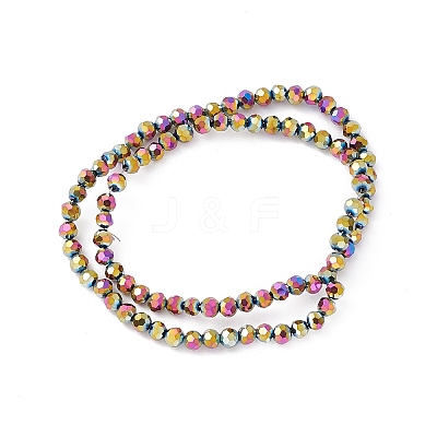 Electroplate Glass Bead Strands LS-EGLA-R042-4mm-04-1