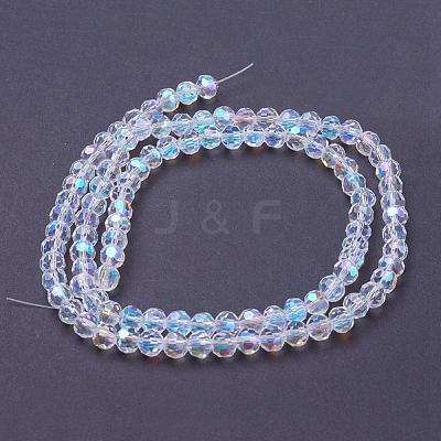 Electroplate Glass Beads Strands EGLA-J042-6mm-AB03-1