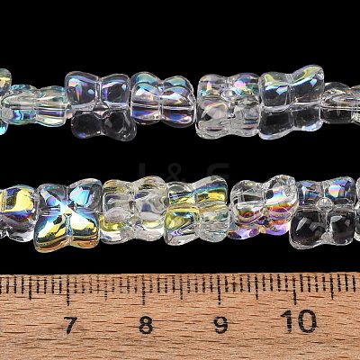 Transparent Glass Beads Strands GL-CBAAE04-02K-1