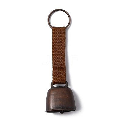 Iron Bear Bells with Webbing Keychain KEYC-WH0004-95B-1