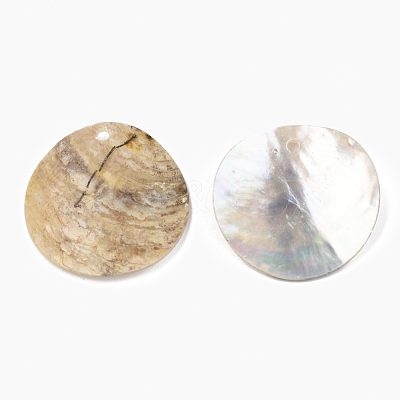 Natural Akoya Shell Pendants X-SHEL-R048-023-1