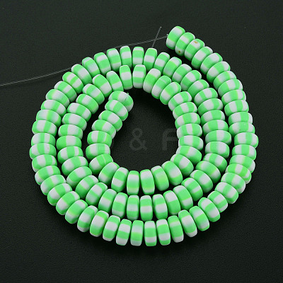 Handmade Polymer Clay Beads Strands CLAY-N008-042H-1