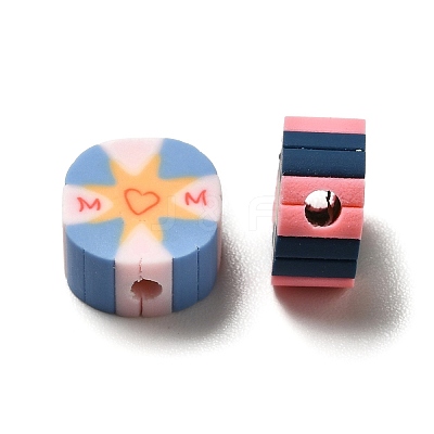 Mother's Day Handmade Polymer Clay Beads CLAY-E001-01D-1