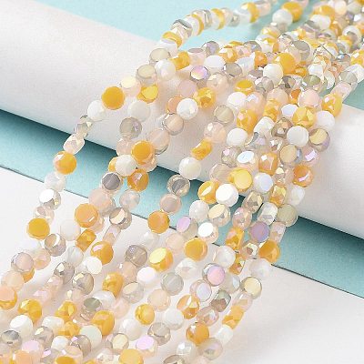 Electroplate Glass Beads EGLA-P056-01C-1