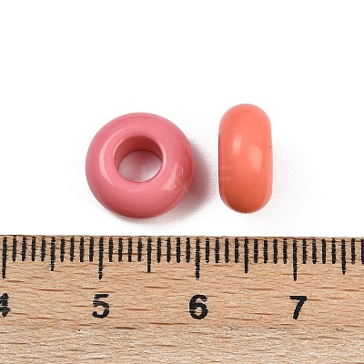 Opaque Acrylic Beads OACR-A040-11-1