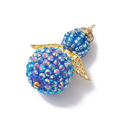 Seed Beads Alloy Pendants PALLOY-MZ00284-05-1