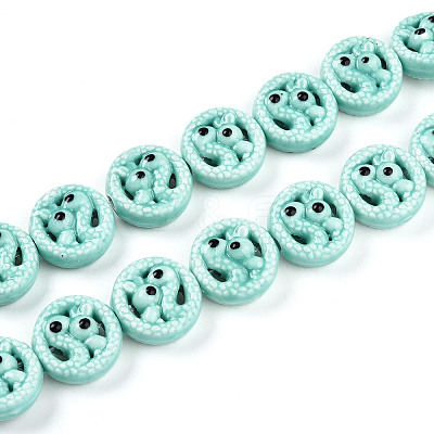 Handmade Porcelain Bead Strands PORC-N011-01B-1