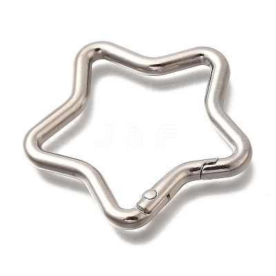 Zinc Alloy Spring Gate Rings FIND-H050-01A-P-1