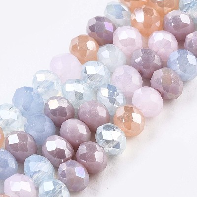 Glass Beads Strands GLAA-T006-16F-1