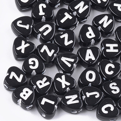 Craft Style Acrylic Beads X-MACR-T023-25B-1