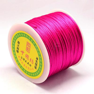 Nylon Satin Rattail Cords NWIR-R025-1.0mm-129-1