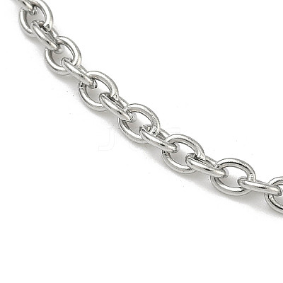 Tarnish Resistant 304 Stainless Steel Cable Chain Bracelets BJEW-PH01339-1