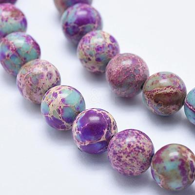 Natural Imperial Jasper Beads Strands G-I122-4mm-15-1