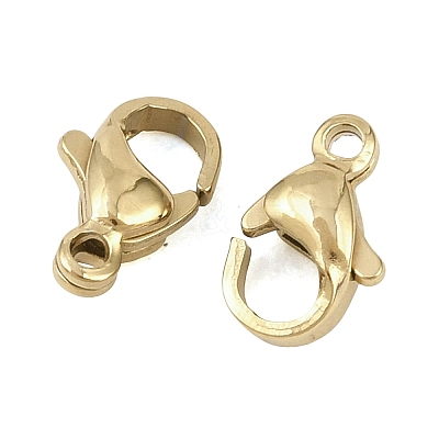 304 Stainless Steel Lobster Claw Clasps STAS-D218-01G-02-1