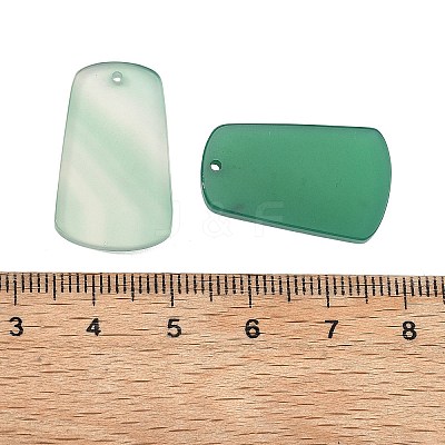 Natural Green Onyx Agate Pendants G-G350-04-1