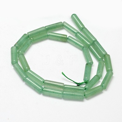 Natural Green Aventurine Column Beads Strands G-F247-06A-1