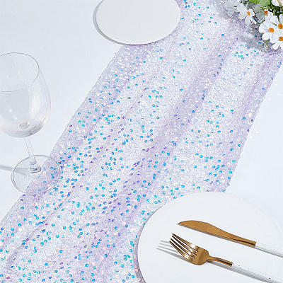 1Pc Polyester Paillette Table Runner AJEW-HY0002-23B-1