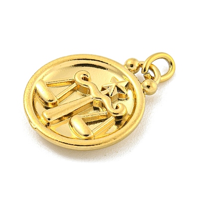 304 Stainless Steel Pendants Rhinestone Settings LS-STAS-O009-01G-G-1