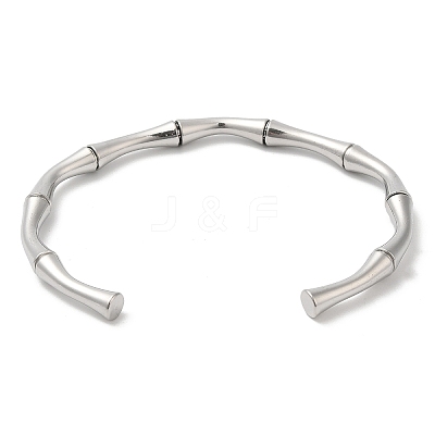 Non-Tarnish 304 Stainless Steel Cuff Bangles LS-BJEW-H588-01P-1