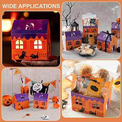 Halloween Theme Paper Boxes CON-WH0088-96-1