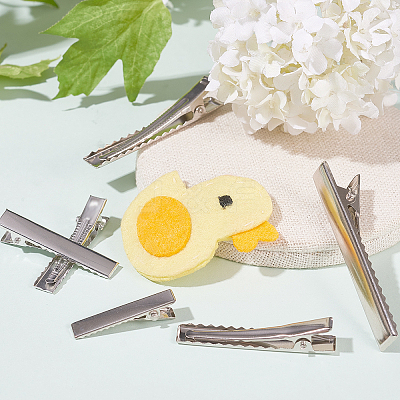 Iron Alligator Hair Clip Findings IFIN-PH0024-38P-1