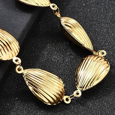 304 Stainless Steel Link Bracelets for Women BJEW-P354-04A-G-1