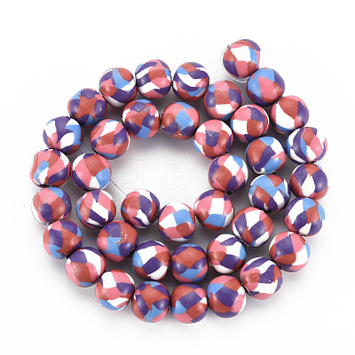 Handmade Polymer Clay Beads Strands CLAY-N008-054-02-1