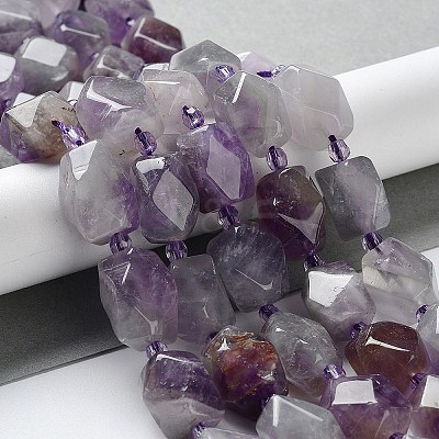 Natural Amethyst Beads Strands G-C182-19-01-1