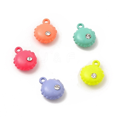 Spray Painted Alloy Pendants FIND-B016-03-1