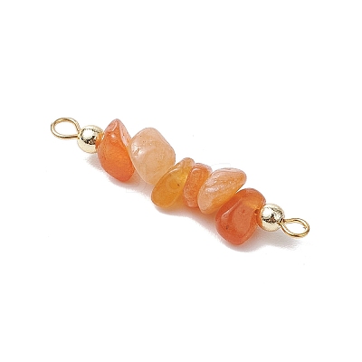 12Pcs 12 Styles Mixed Gemstone Chip Beaded Connector Charms PALLOY-JF02899-1