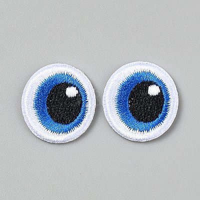 Polyester Eye Cloth Patches PATC-WH0110-06A-1