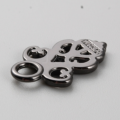 Alloy Snap Lock Clasps Findings FIND-WH0419-08B-1