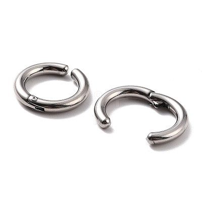 Non-Tarnish 316 Surgical Stainless Steel Clip-on Earrings EJEW-Z014-01D-P-1