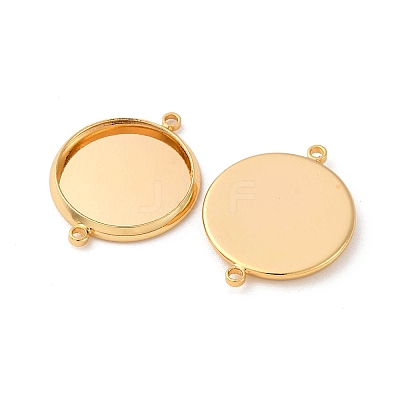 Brass Connector Cabochon Settings KK-F898-21D-G-1