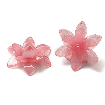 Flower Opaque Acrylic Beads SACR-C002-35-1