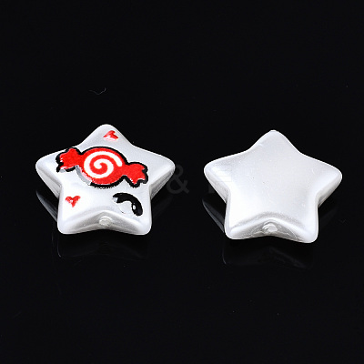3D Printed ABS Plastic Imitation Pearl Beads KY-S168-010B-1