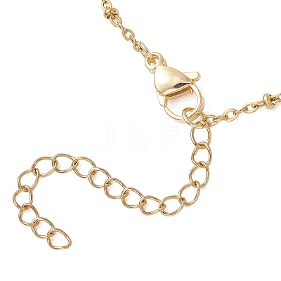 304 Stainless Steel Glass Link Bracelets BJEW-JB13489-1